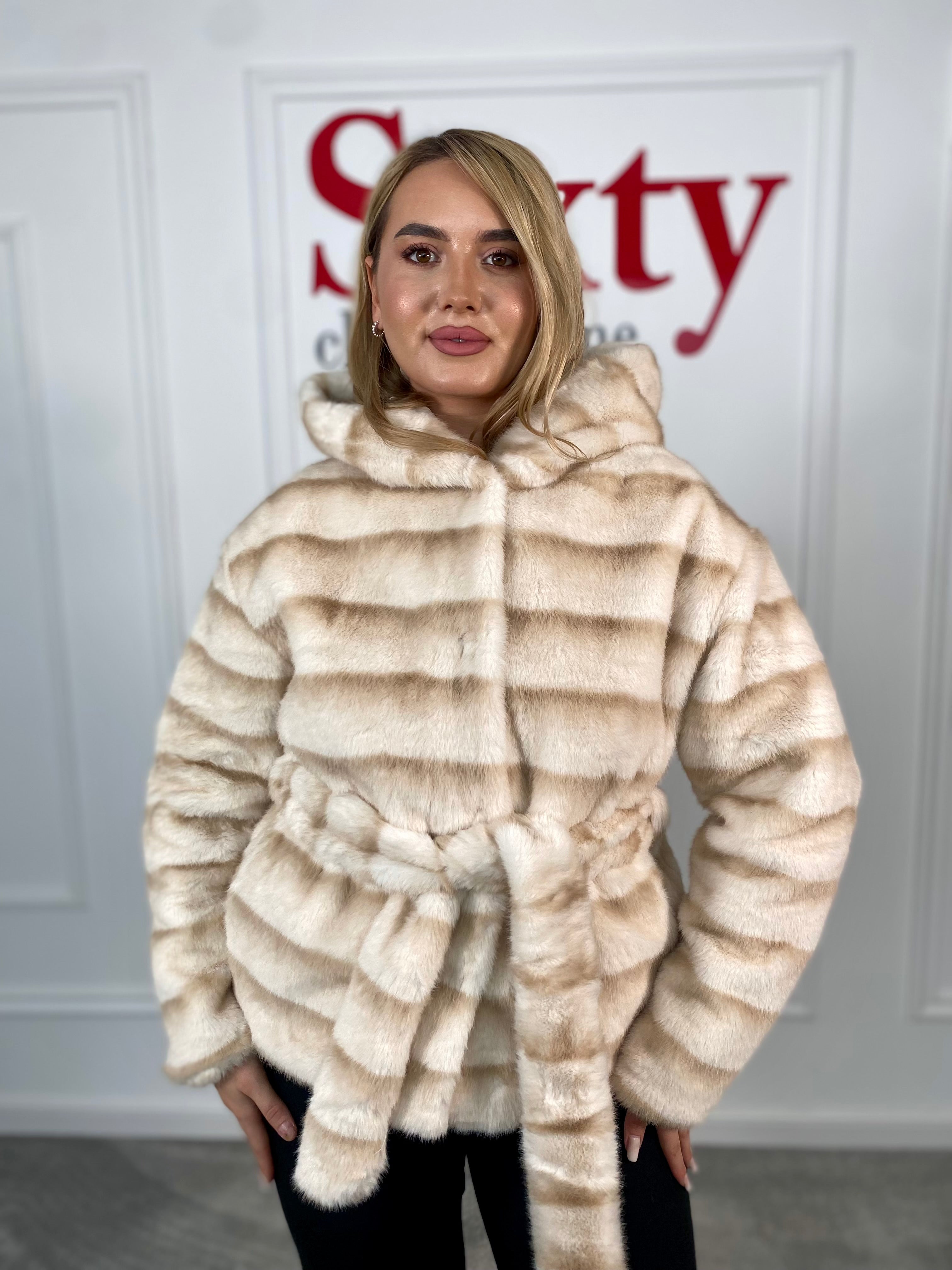 Geaca blana ecologica Doris