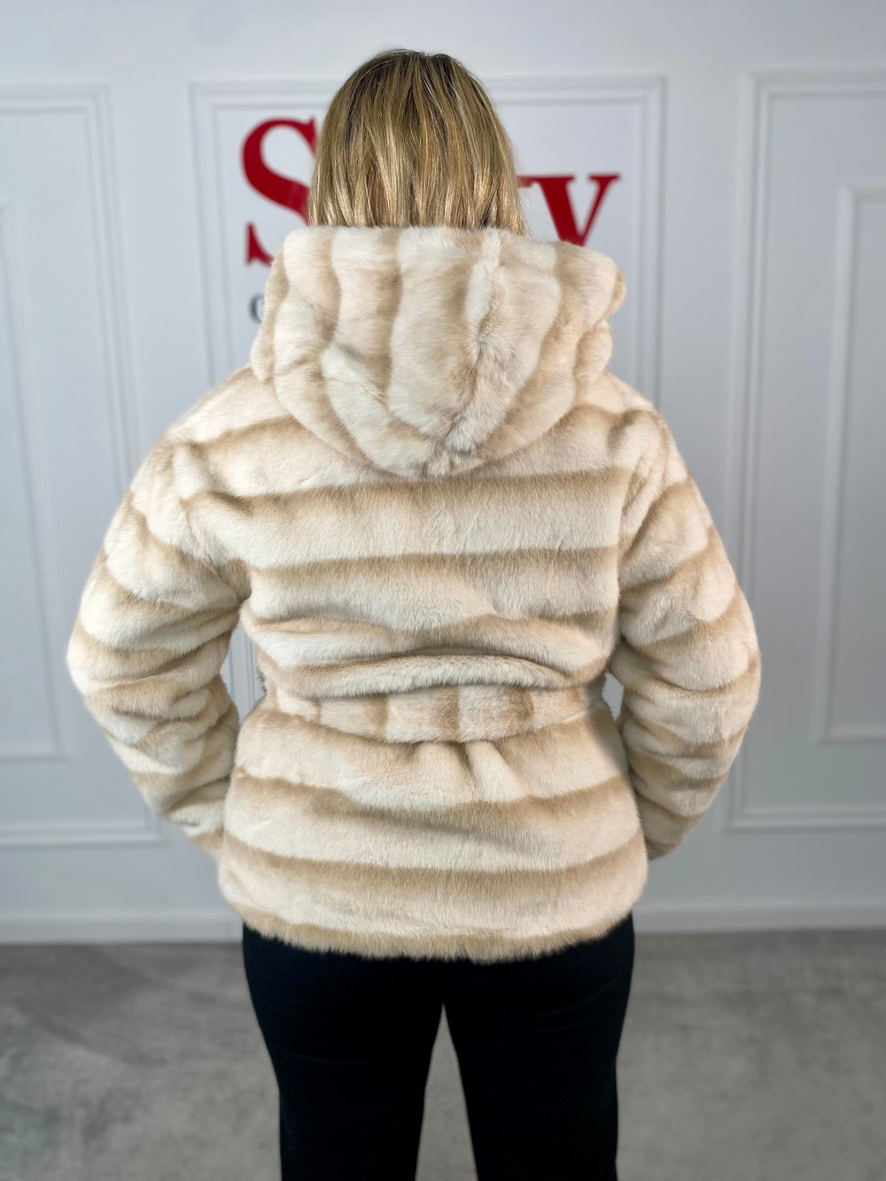 Geaca blana ecologica Doris