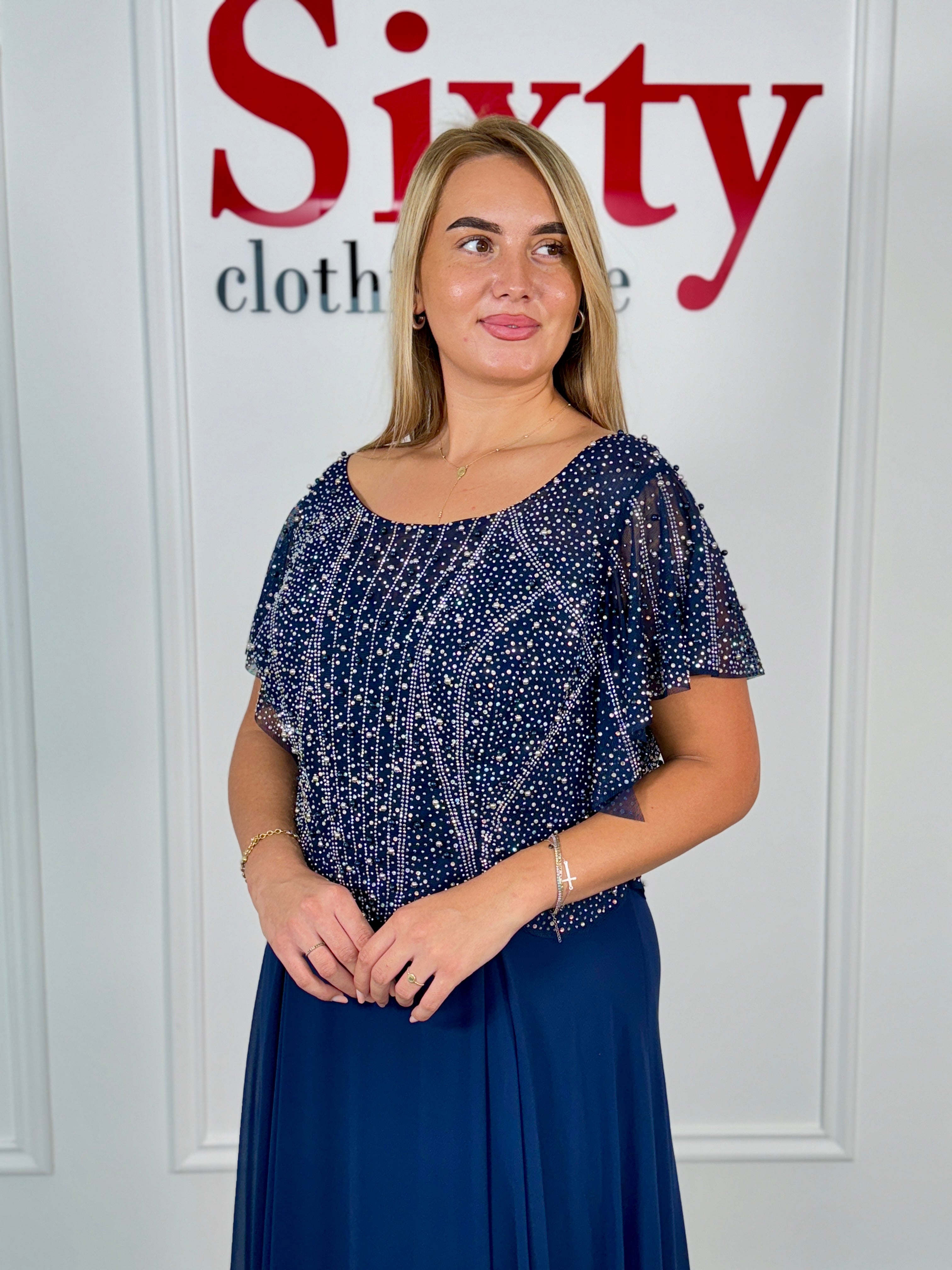 Rochie voal cu pietre Hilda