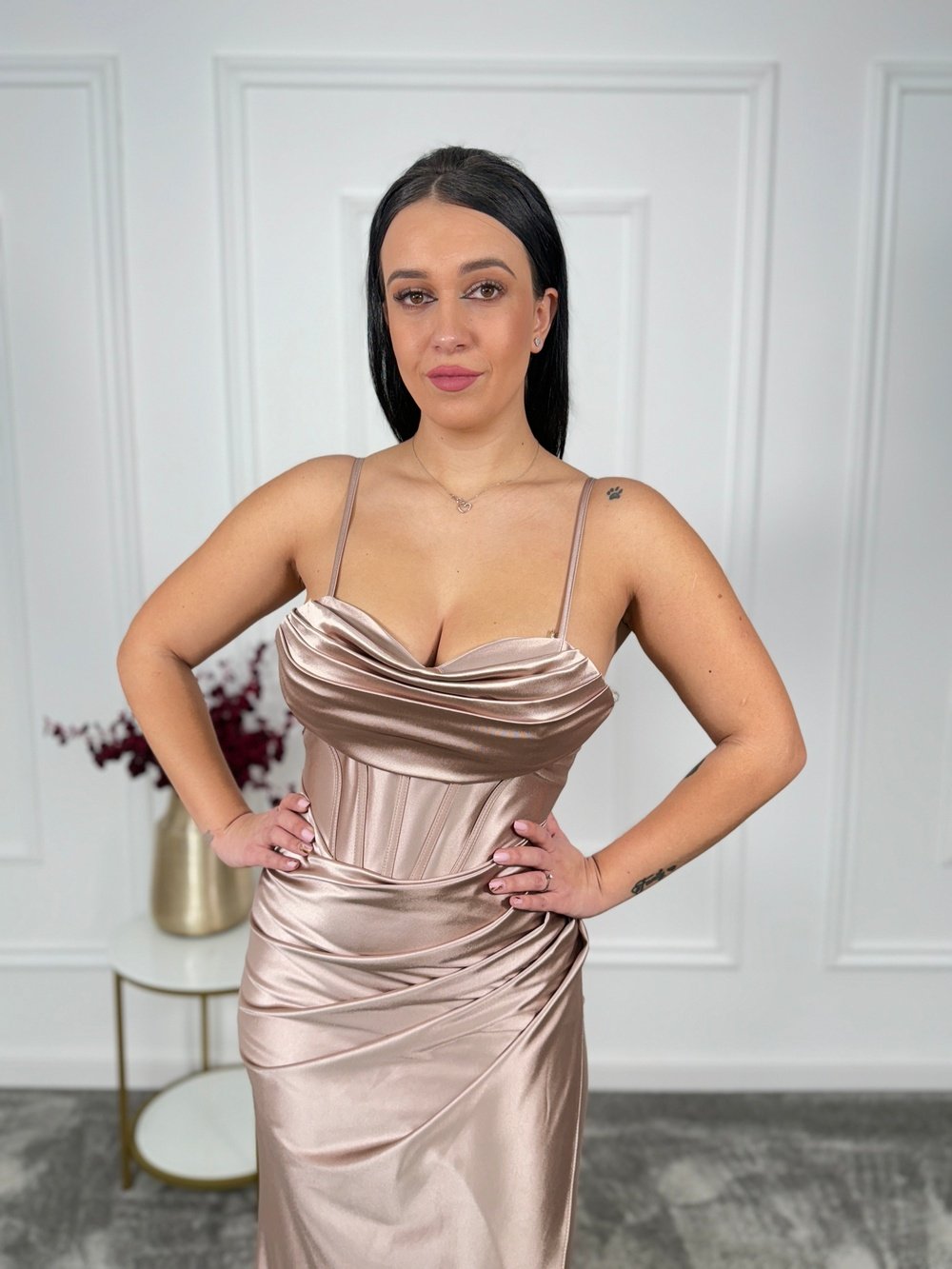 Rochie satin Glacie