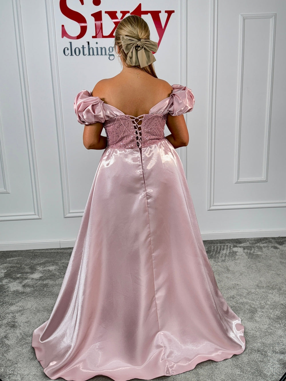 Rochie dantela cu perle Blank