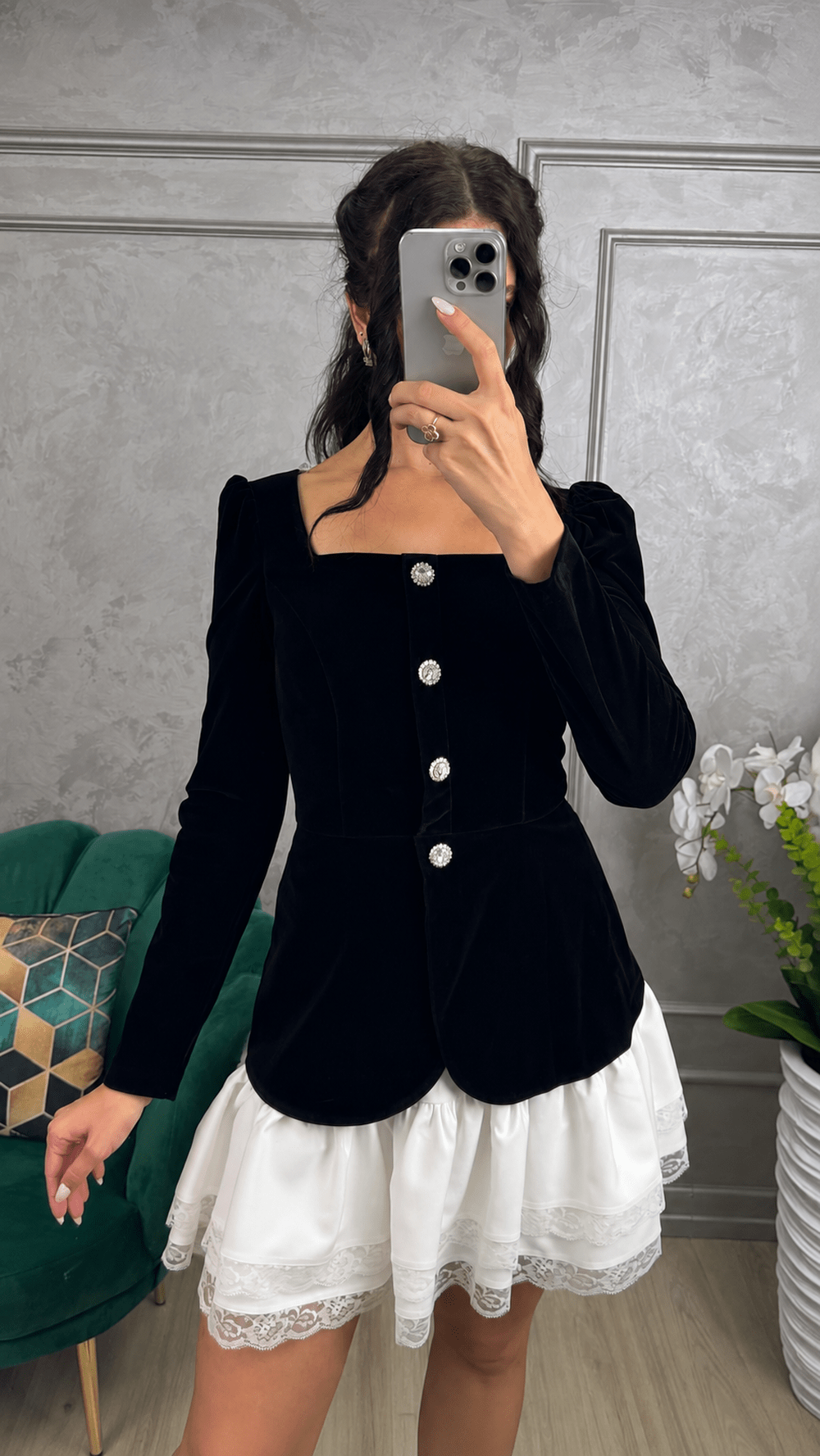 Rochie catifea Camela