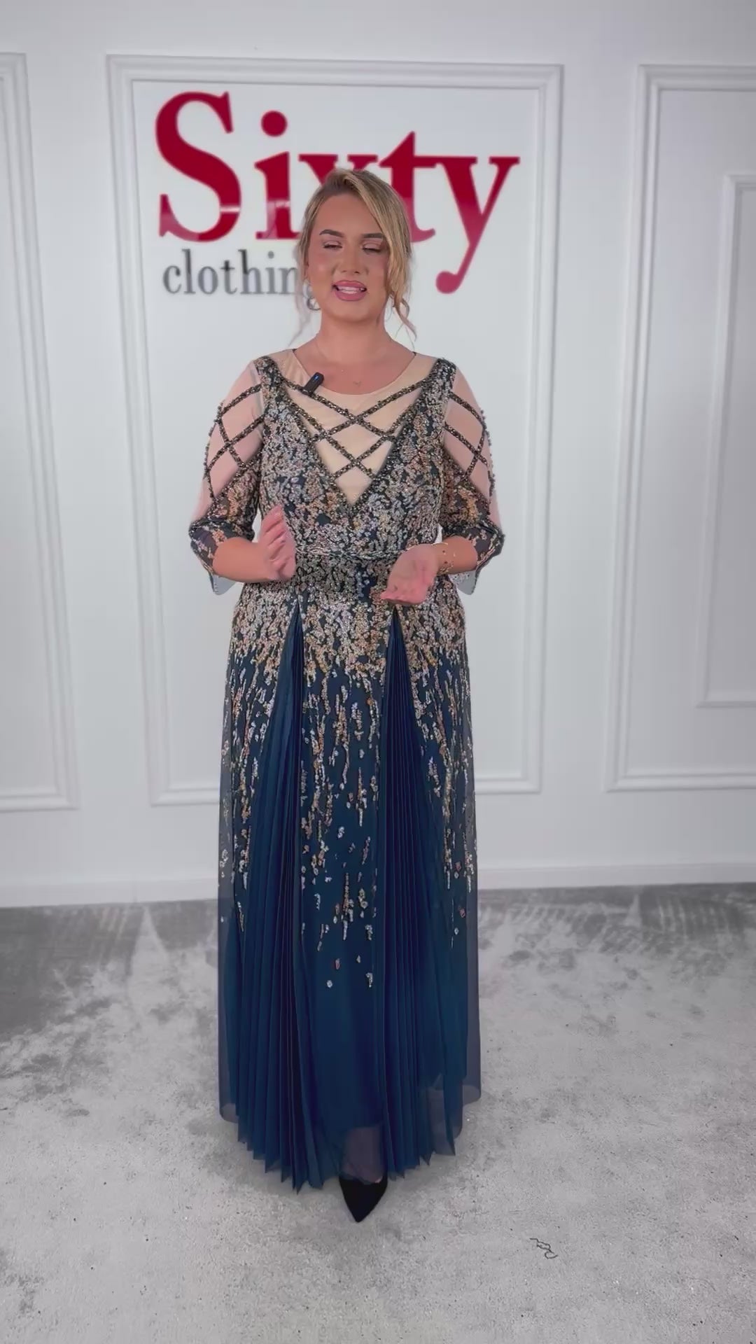 Rochie voal cu imprimeu Fathia