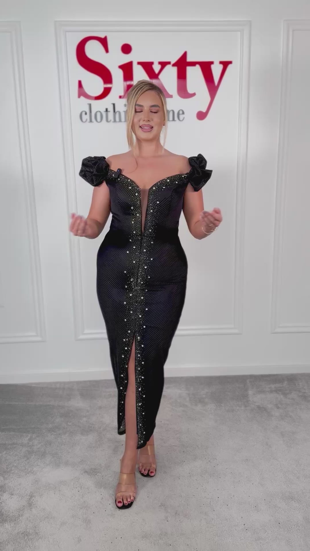 Rochie dantela cu pietre Catarina