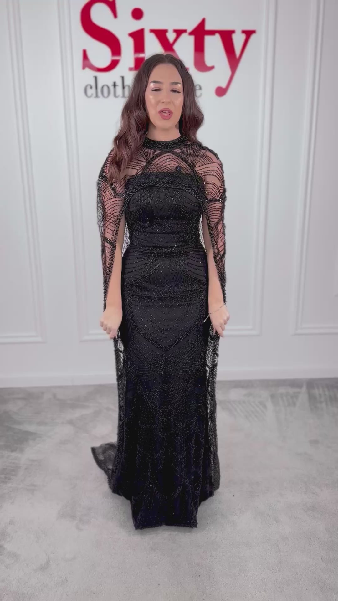 Rochie dantela cu perle Melia