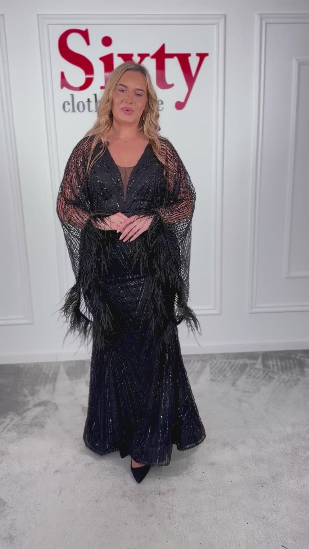 Rochie dantela cu perle Loren
