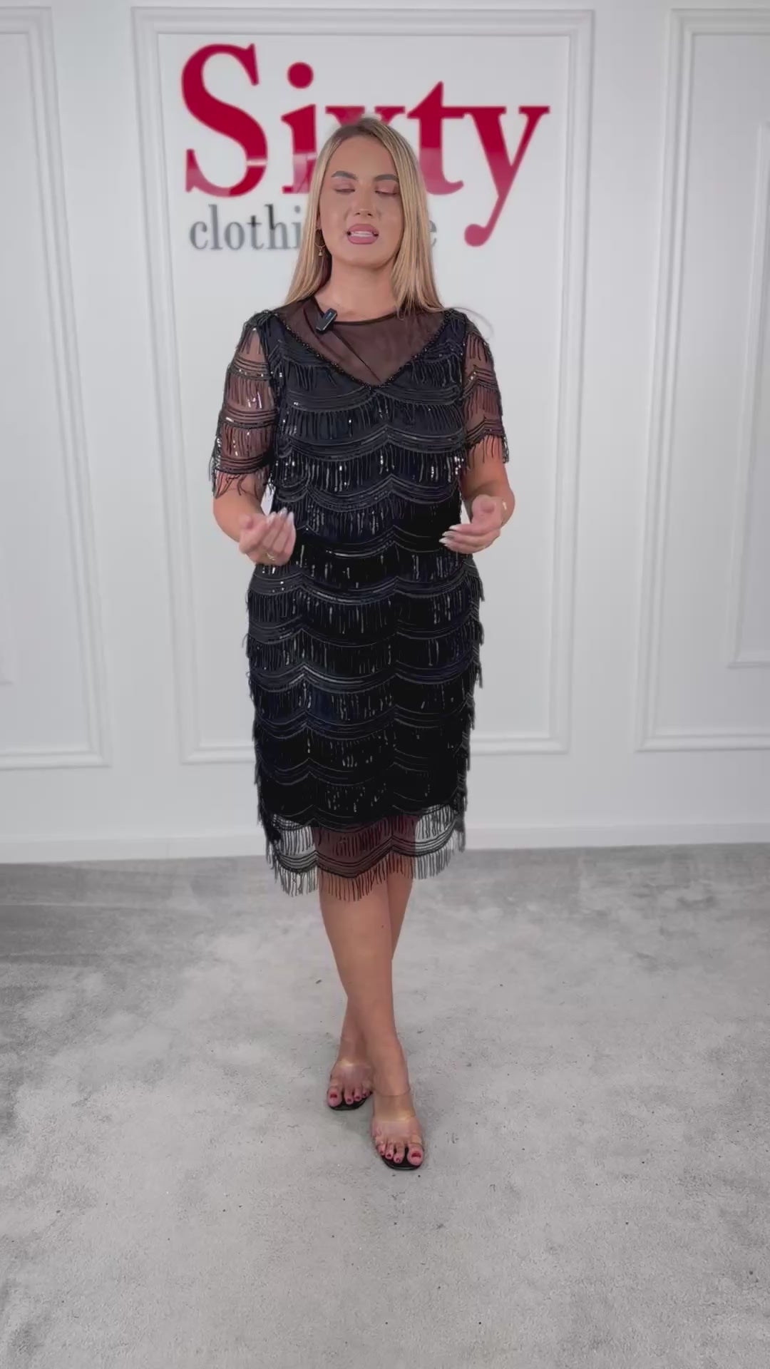 Rochie dantela cu paiete Alice