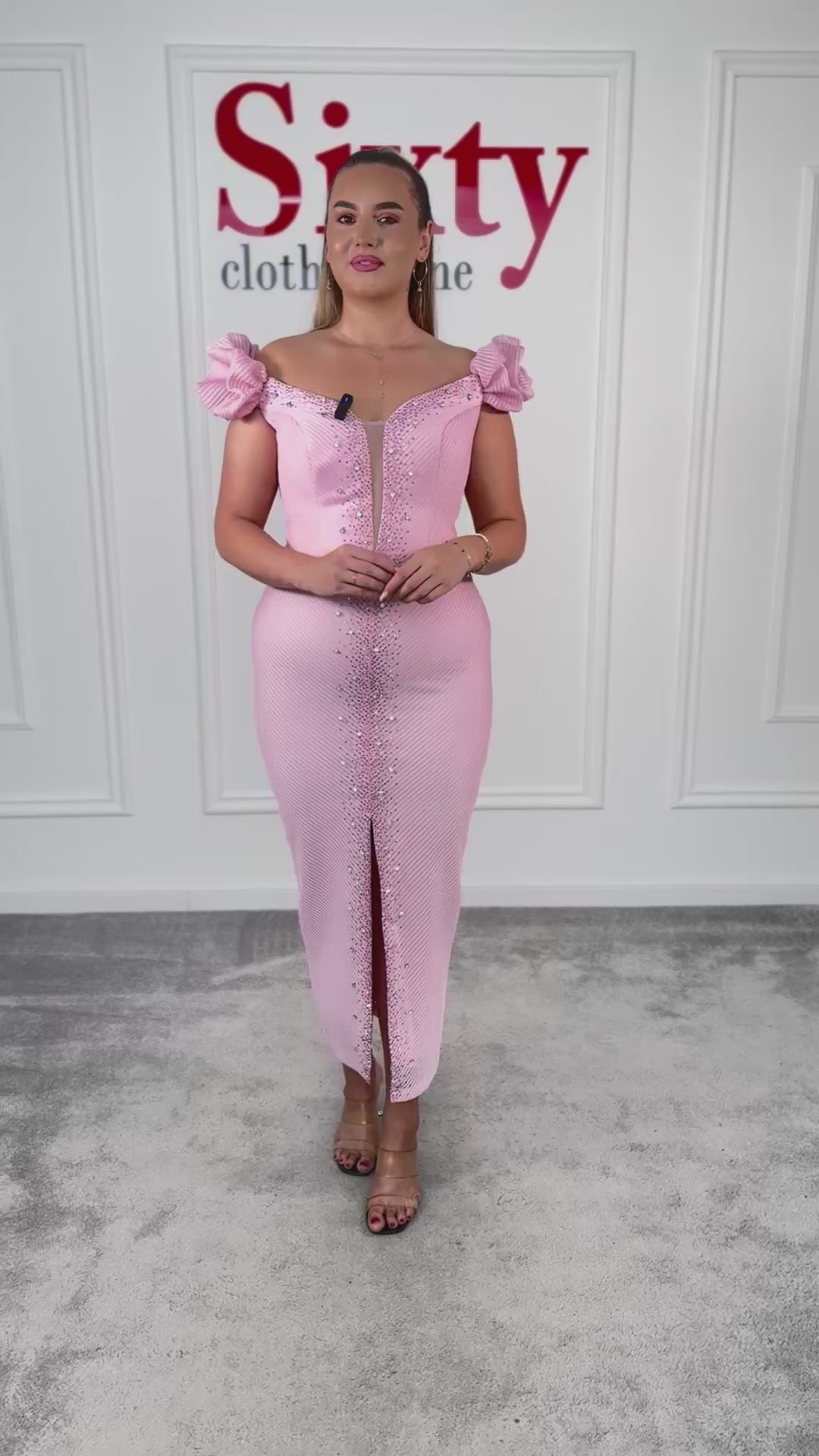 Rochie dantela cu pietre Catarina